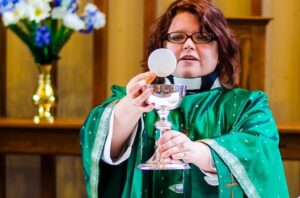 The Rev. Dawn Leger says she went through a phase where she had to diminish herself to keep everyone content and happy. But, she realized, “I can’t just take on everybody’s anxiety about women in leadership all the time.” Photo: Stephen Brash